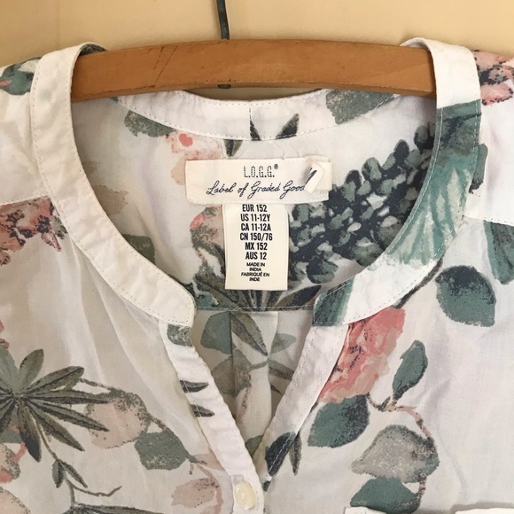 H&M L.O.G.G. Youth 11-12 Long sleeve Tunic Blouse - Picture 4 of 6